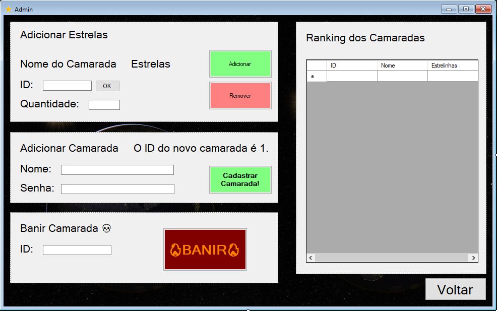 Captura de tela do projeto